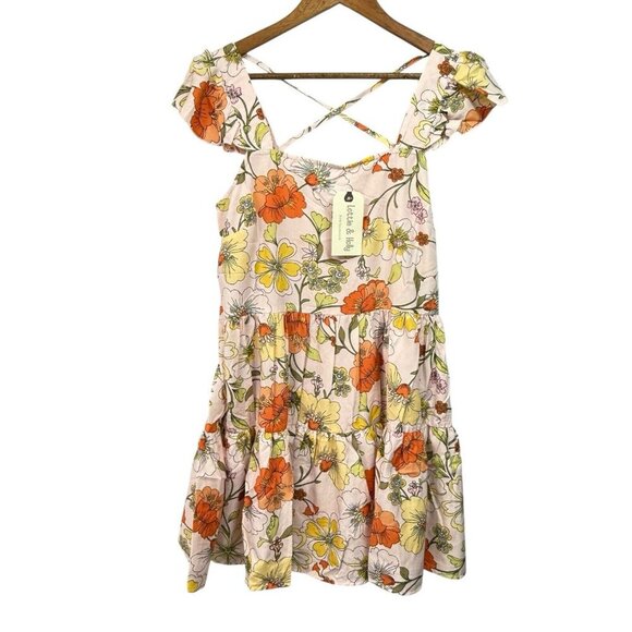 Lottie & Holly Dresses & Skirts - Lottie & Holly Band of Gypsies Womens Sz Medium Fit Flare Floral Mini Dress NWT